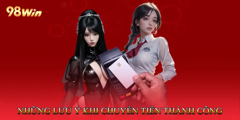 Những lưu ý khi chuyển tiền thành công tại hệ thống 98win